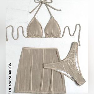 (Shein) 3 Piece Bikini Set